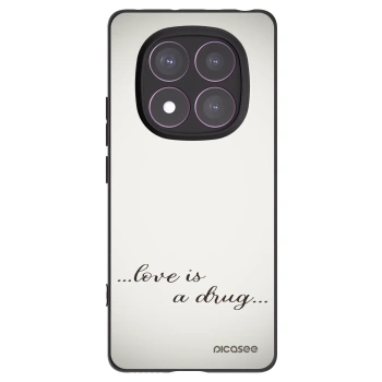 Picasee husă neagră din silicon pentru Xiaomi Redmi Note 14 Pro 4G - Love is a drug