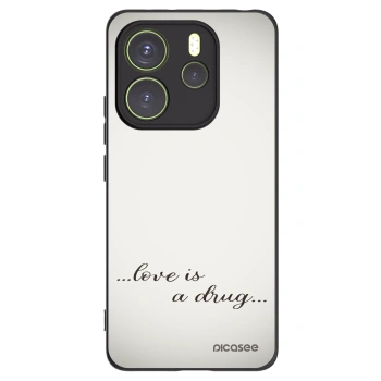 Picasee husă neagră din silicon pentru Xiaomi Redmi Note 14 4G - Love is a drug