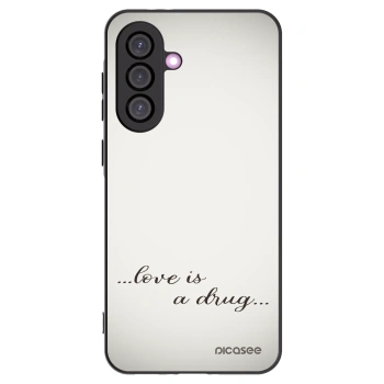Picasee husă neagră din silicon pentru Samsung Galaxy A36 5G - Love is a drug