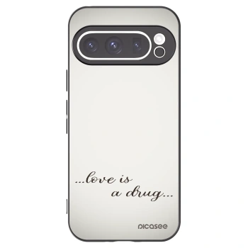 Picasee husă neagră din silicon pentru Google Pixel 9 Pro - Love is a drug