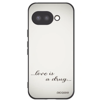 Picasee husă neagră din silicon pentru Google Pixel 9a - Love is a drug