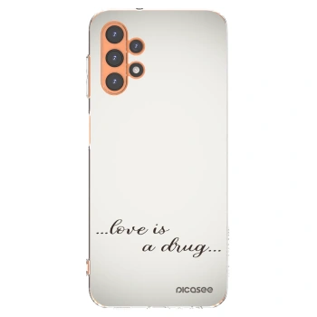 Picasee husă transparentă din silicon pentru Samsung Galaxy A13 5G - Love is a drug