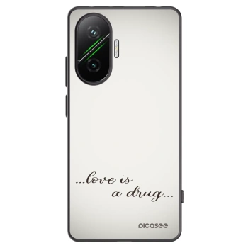 Picasee husă neagră din silicon pentru Xiaomi Poco F7 5G - Love is a drug