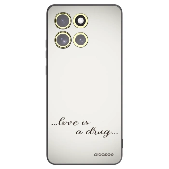 Picasee husă neagră din silicon pentru Motorola Moto G86 5G - Love is a drug
