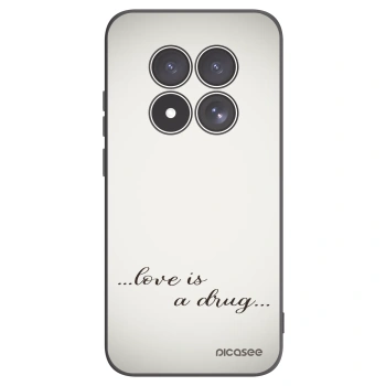 Picasee husă neagră din silicon pentru Xiaomi Redmi Note 15 Pro 4G - Love is a drug