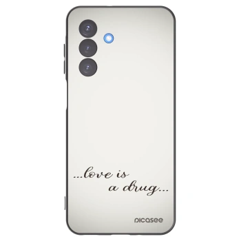 Picasee husă neagră din silicon pentru Samsung Galaxy A17 5G - Love is a drug