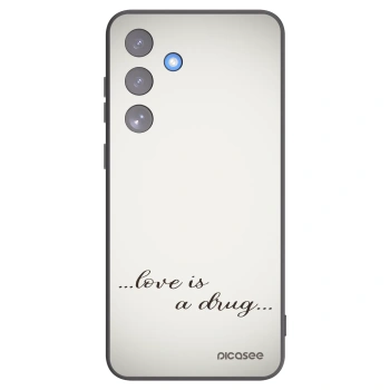 Picasee husă neagră din silicon pentru Samsung Galaxy S25 FE 5G - Love is a drug