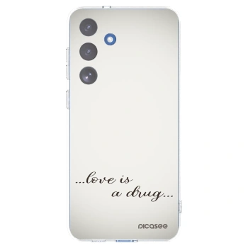 Picasee husă transparentă din silicon pentru Samsung Galaxy S25 FE 5G - Love is a drug