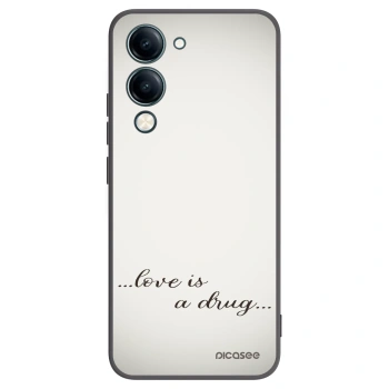 Picasee husă neagră din silicon pentru Vivo Y29s 5G - Love is a drug