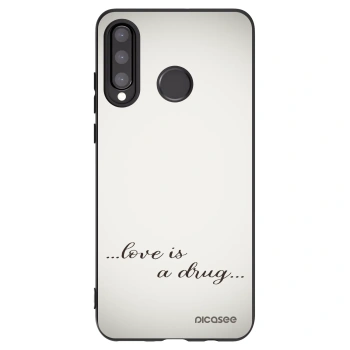 Picasee husă neagră din silicon pentru Huawei P30 Lite - Love is a drug