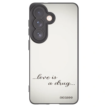 Picasee husă neagră din silicon pentru Samsung Galaxy S26 - Love is a drug