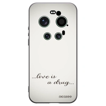 Picasee husă neagră din silicon pentru Xiaomi 17 Ultra - Love is a drug