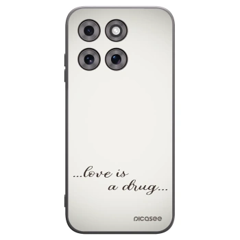 Picasee husă neagră din silicon pentru Motorola Moto G77 - Love is a drug