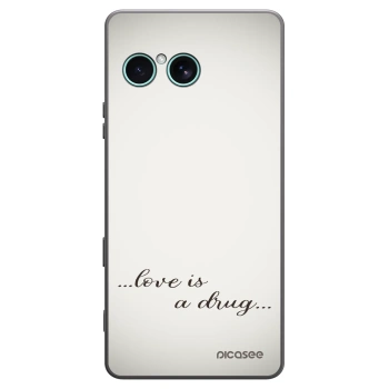 Picasee husă neagră din silicon pentru Sony Xperia 10 VII - Love is a drug