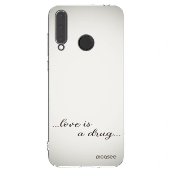 Picasee husă transparentă din silicon pentru Honor 20 Lite - Love is a drug