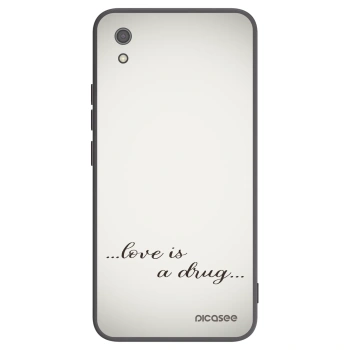 Picasee husă neagră din silicon pentru Xiaomi Redmi 7A - Love is a drug