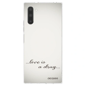 Picasee husă transparentă din silicon pentru Samsung Galaxy Note 10 N970F - Love is a drug