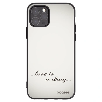 Picasee husă neagră din silicon pentru Apple iPhone 11 Pro - Love is a drug