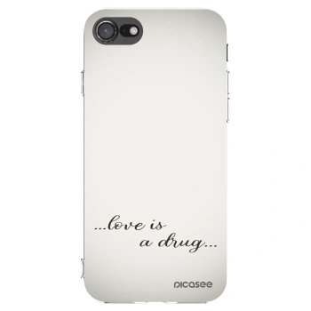 Picasee husă transparentă din silicon pentru Apple iPhone 8 - Love is a drug