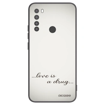 Picasee husă neagră din silicon pentru Xiaomi Redmi Note 8 - Love is a drug