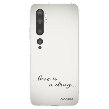 Picasee husă transparentă din silicon pentru Xiaomi Mi Note 10 (Pro) - Love is a drug