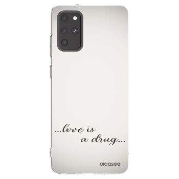 Picasee husă transparentă din silicon pentru Samsung Galaxy S20+ G985F - Love is a drug