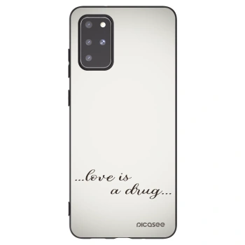 Picasee husă neagră din silicon pentru Samsung Galaxy S20+ G985F - Love is a drug