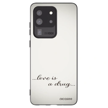 Picasee husă neagră din silicon pentru Samsung Galaxy S20 Ultra 5G G988F - Love is a drug