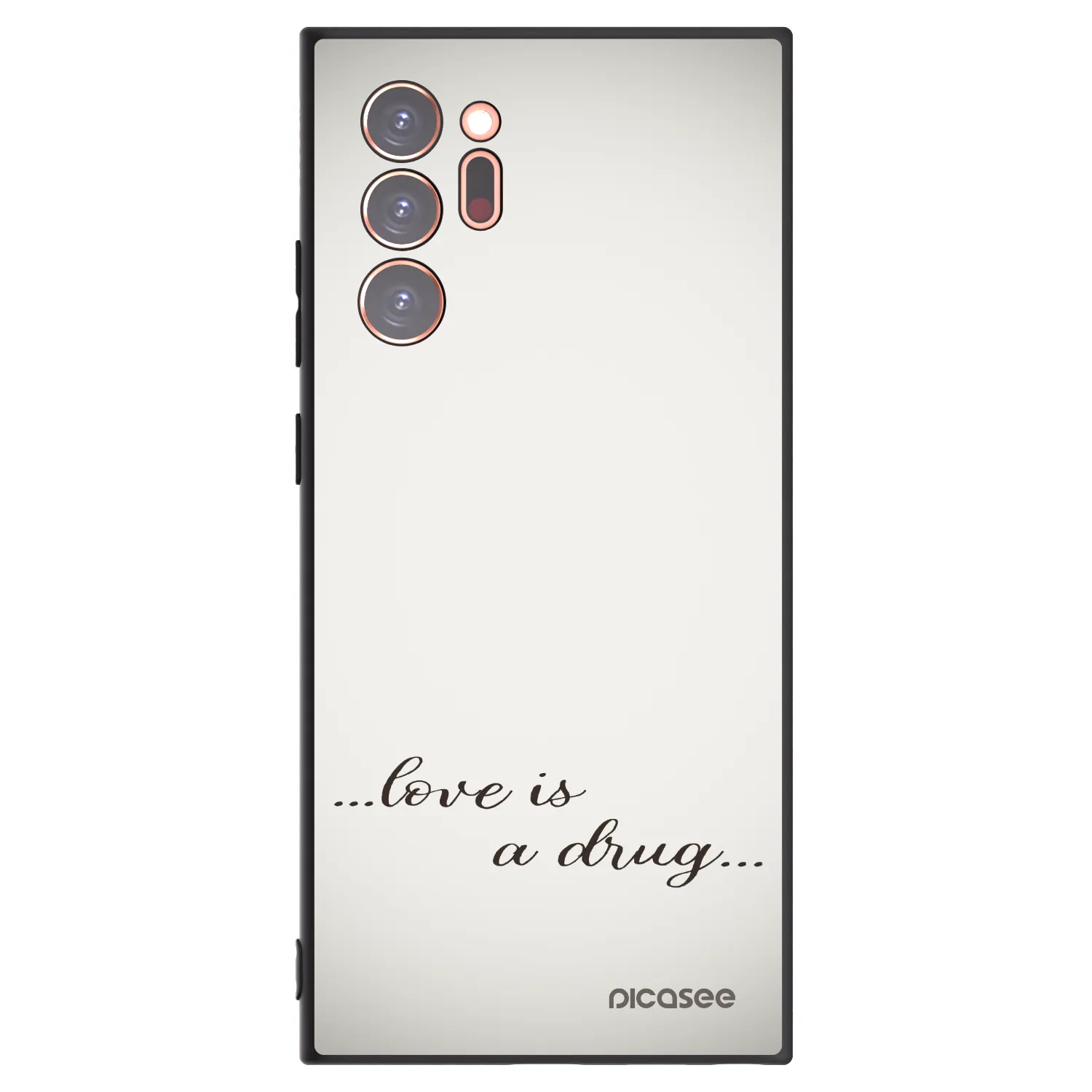 Picasee husă neagră din silicon pentru Samsung Galaxy Note 20 Ultra - Love is a drug