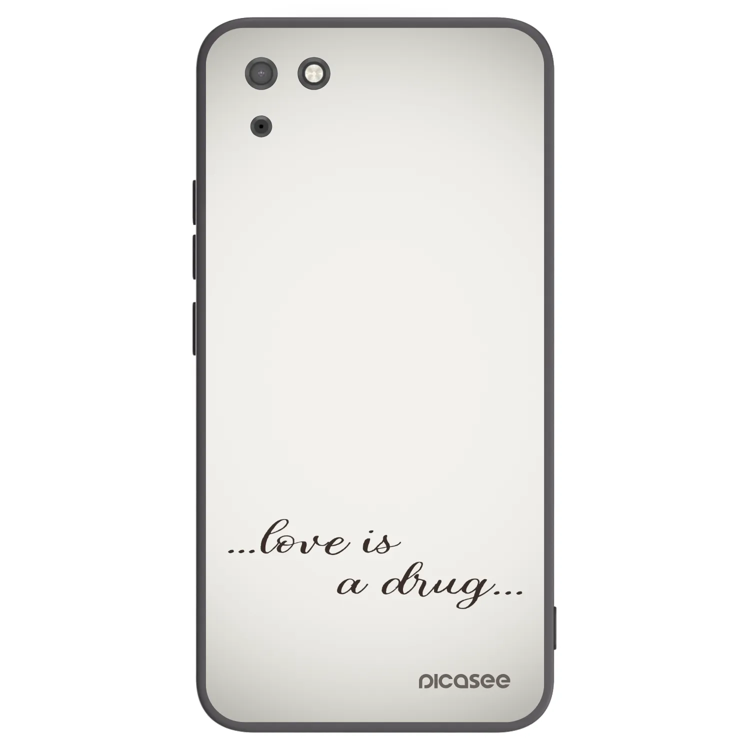 Picasee husă neagră din silicon pentru Huawei Y5P - Love is a drug
