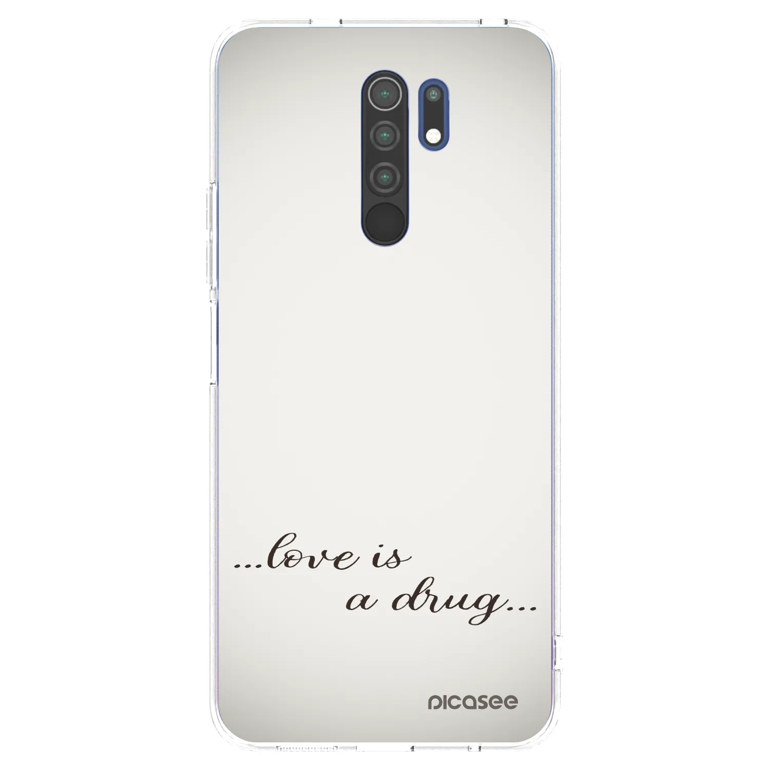 Picasee husă transparentă din silicon pentru Xiaomi Redmi 9 - Love is a drug