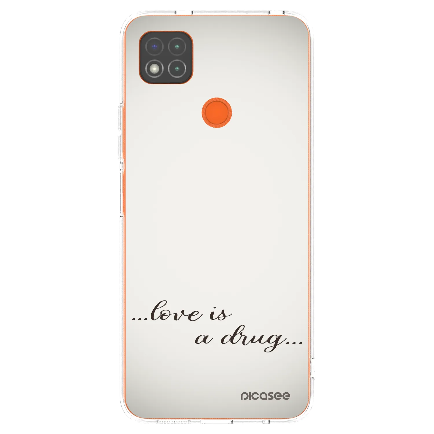Picasee husă transparentă din silicon pentru Xiaomi Redmi 9C - Love is a drug