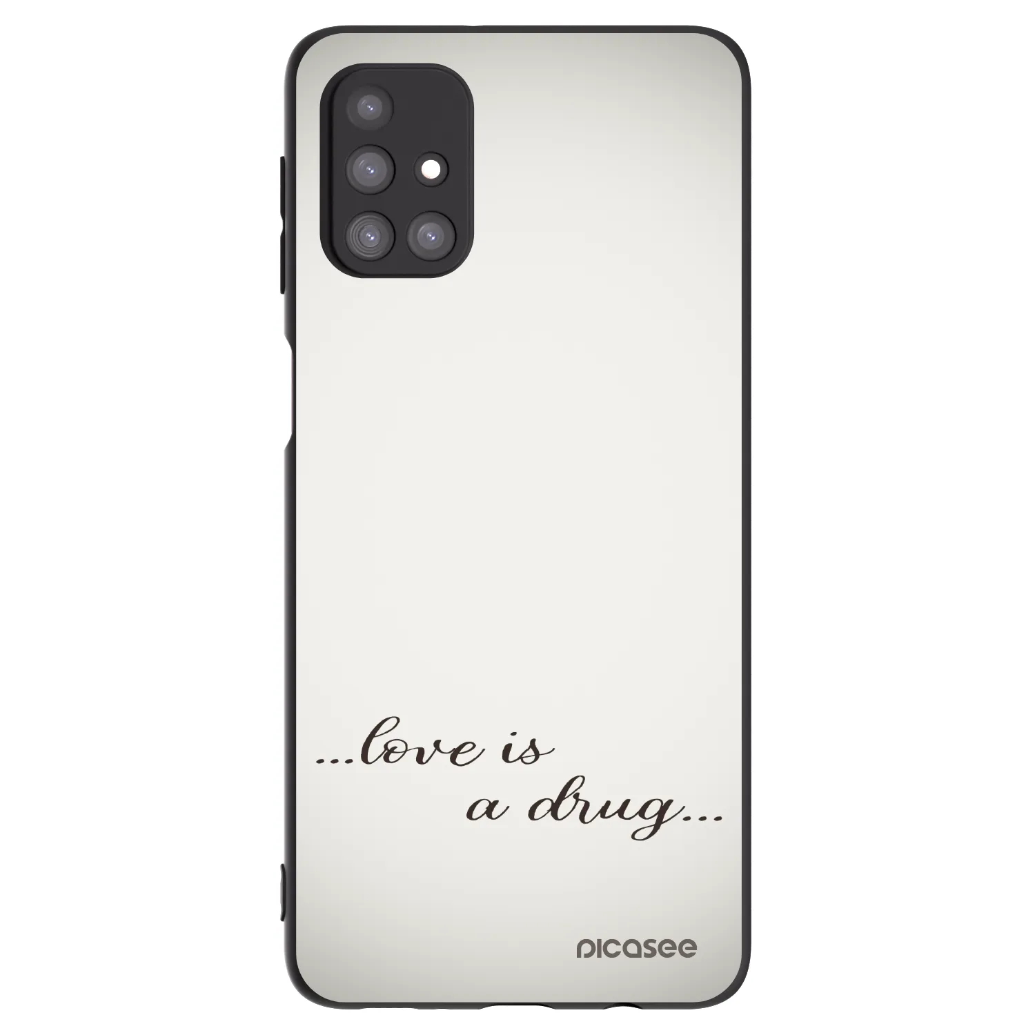 Picasee husă neagră din silicon pentru Samsung Galaxy M31s - Love is a drug