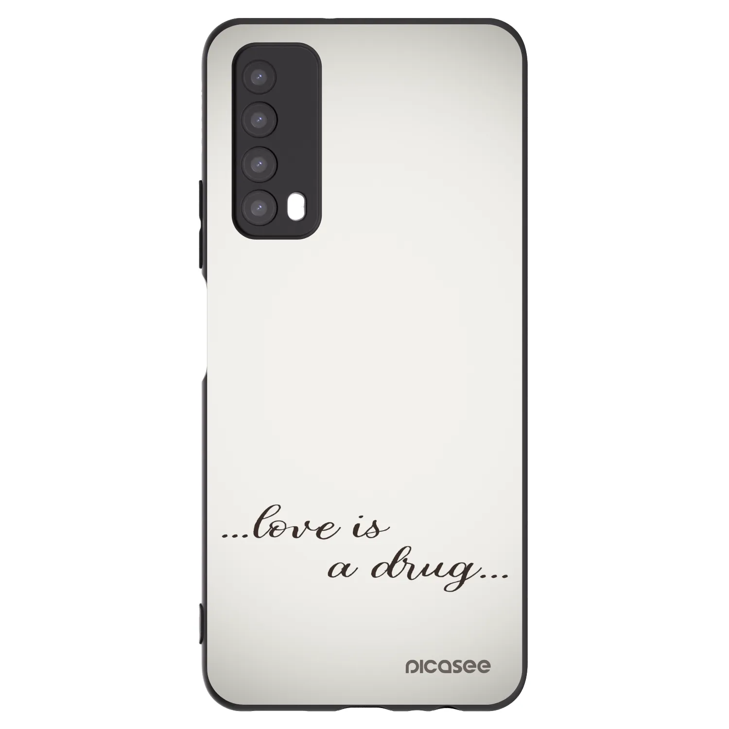 Picasee husă neagră din silicon pentru Huawei P Smart 2021 - Love is a drug