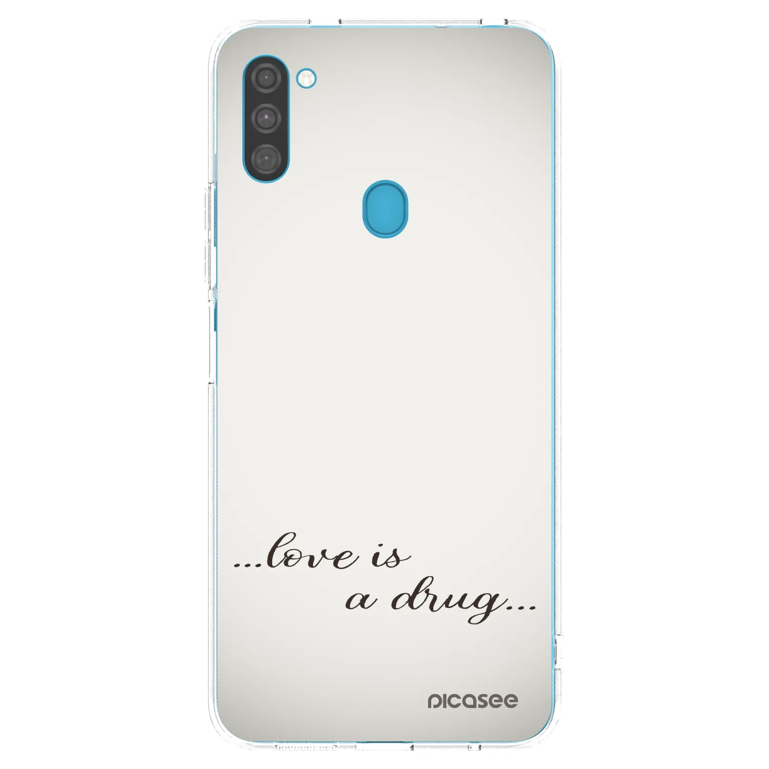 Picasee husă transparentă din silicon pentru Samsung Galaxy M11 - Love is a drug