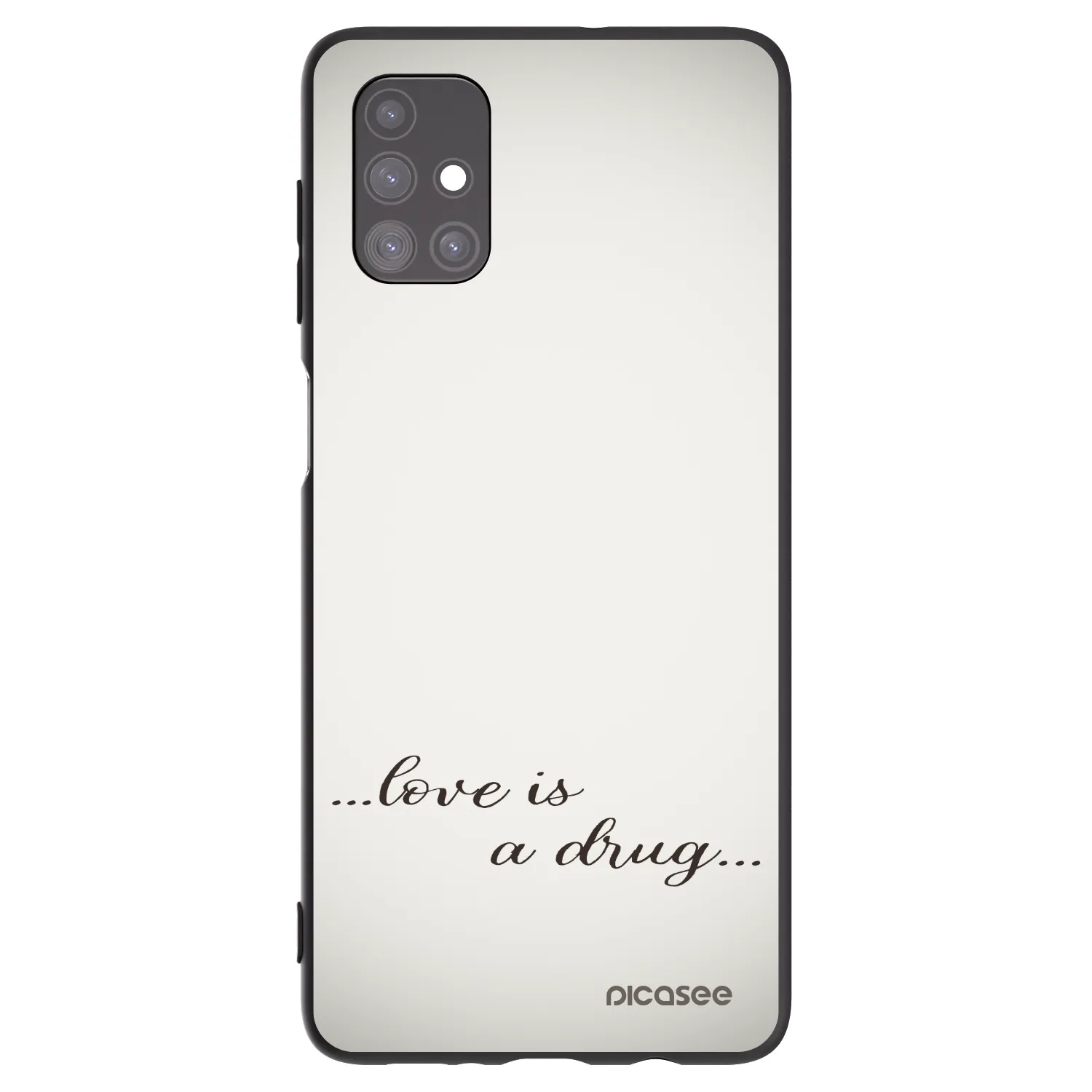 Picasee husă neagră din silicon pentru Samsung Galaxy M51 M515F - Love is a drug