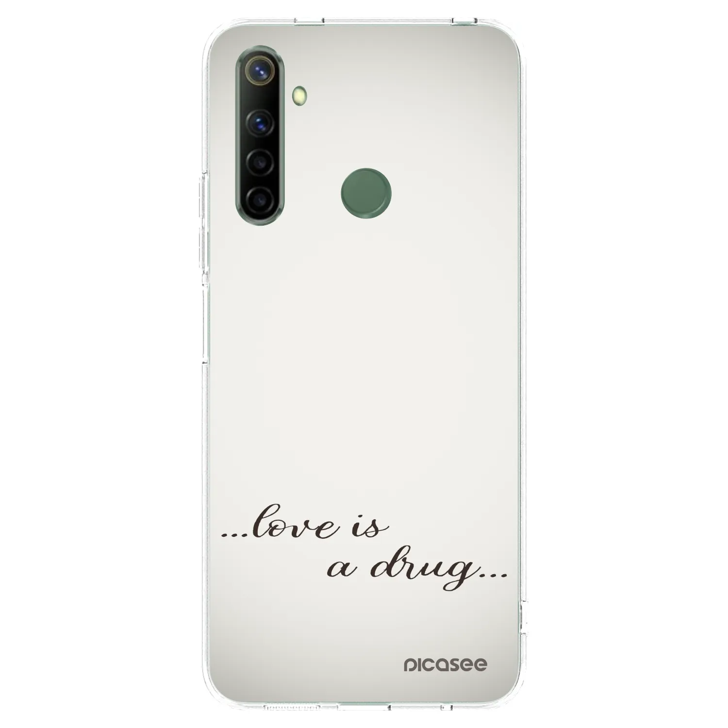 Picasee husă transparentă din silicon pentru Realme 6i - Love is a drug