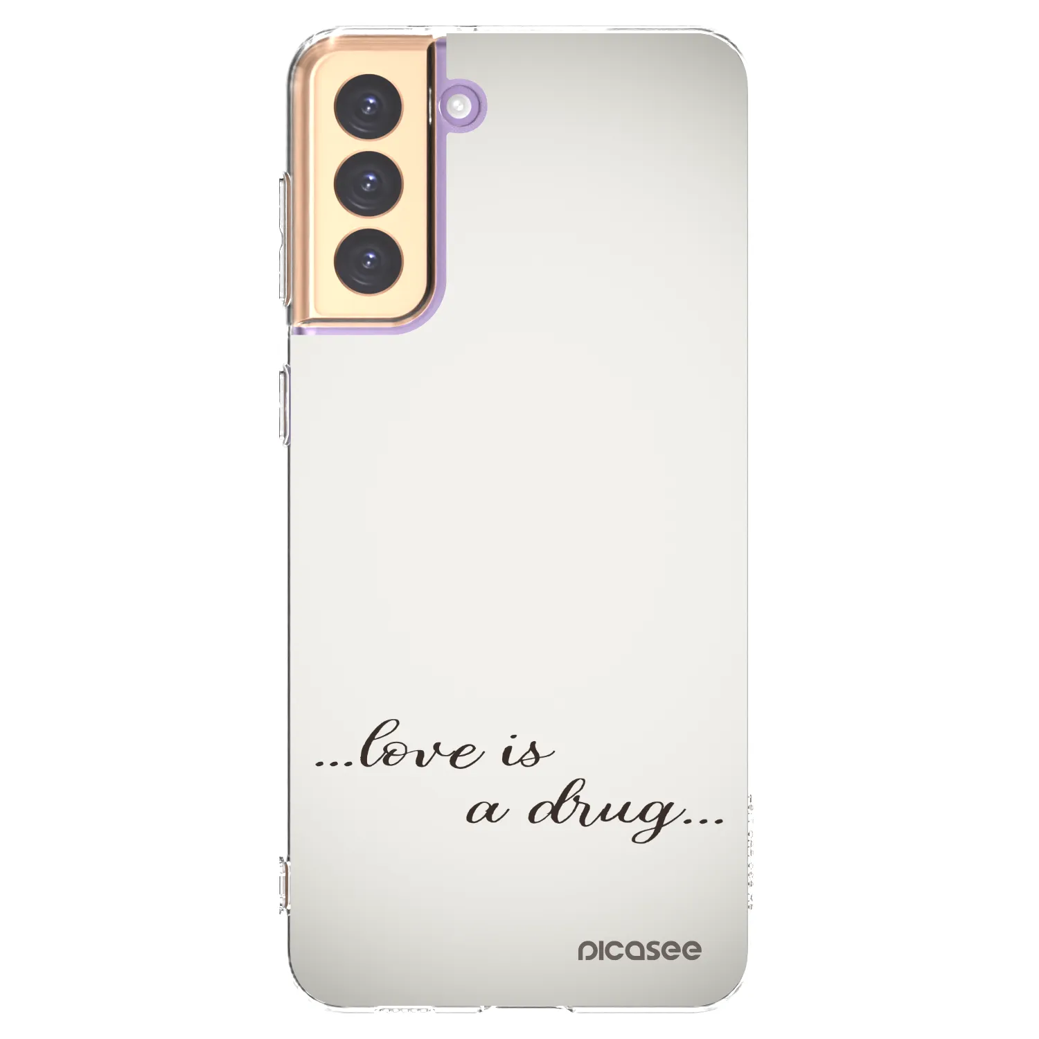 Picasee husă transparentă din silicon pentru Samsung Galaxy S21+ 5G G996F - Love is a drug
