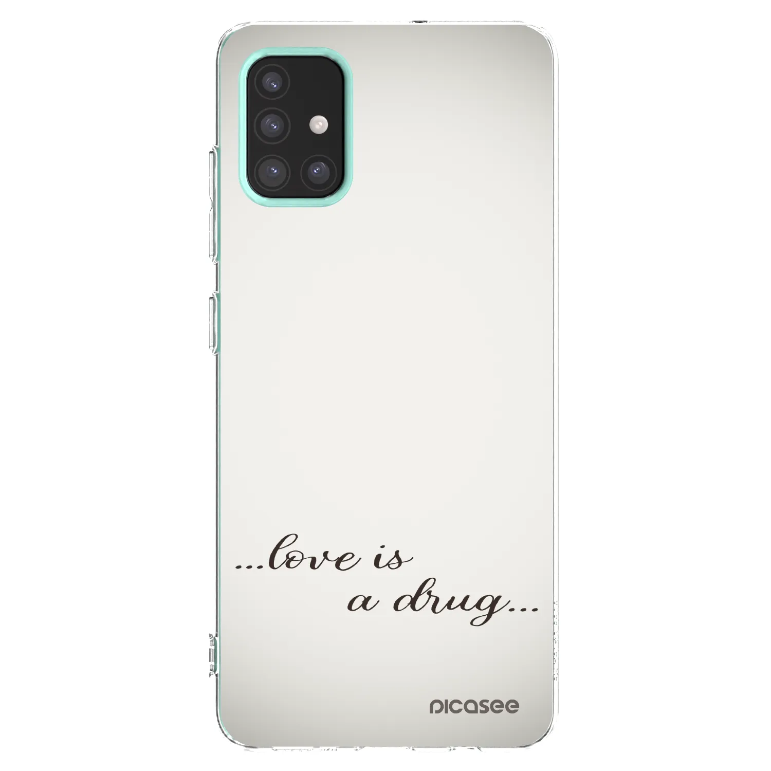 Picasee husă transparentă din silicon pentru Samsung Galaxy M31s - Love is a drug