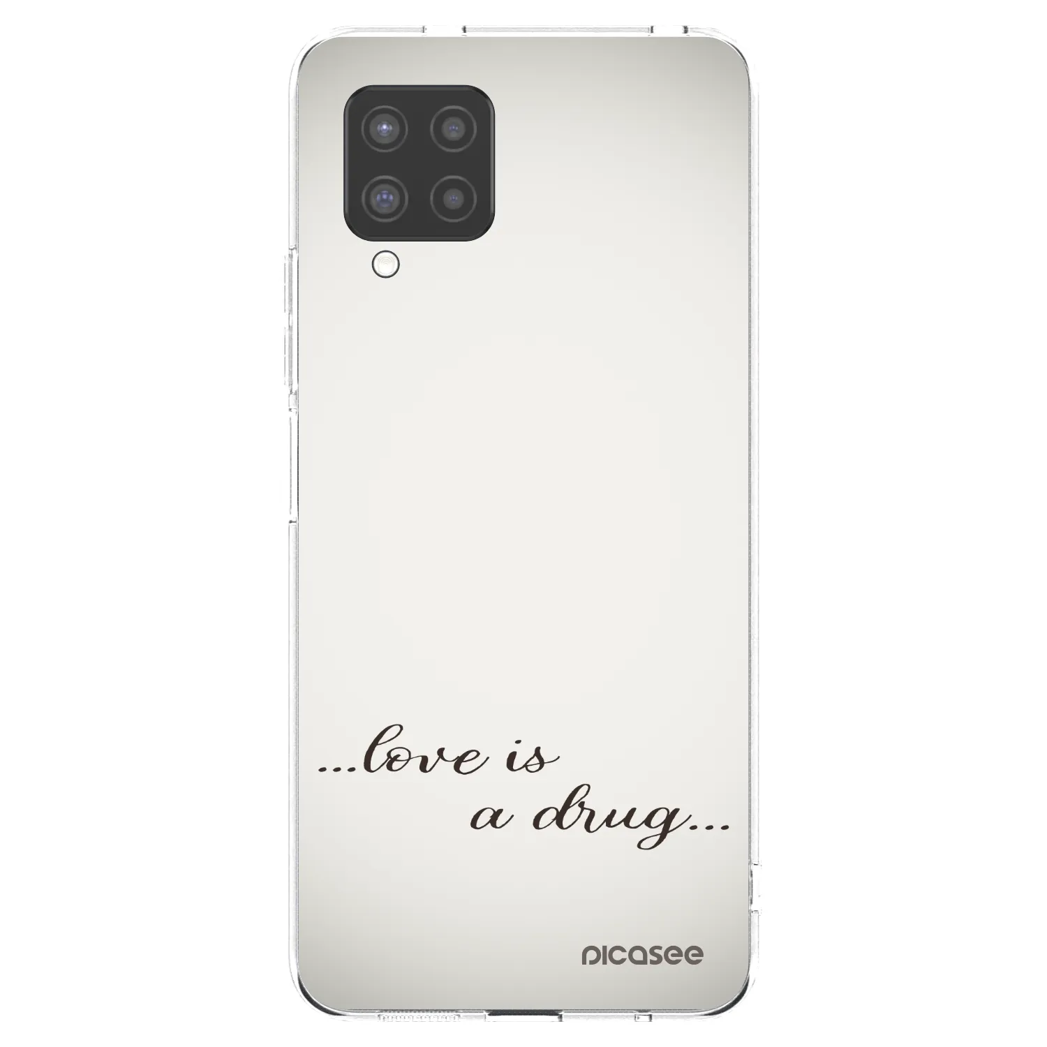 Picasee husă transparentă din silicon pentru Samsung Galaxy A42 A426B - Love is a drug
