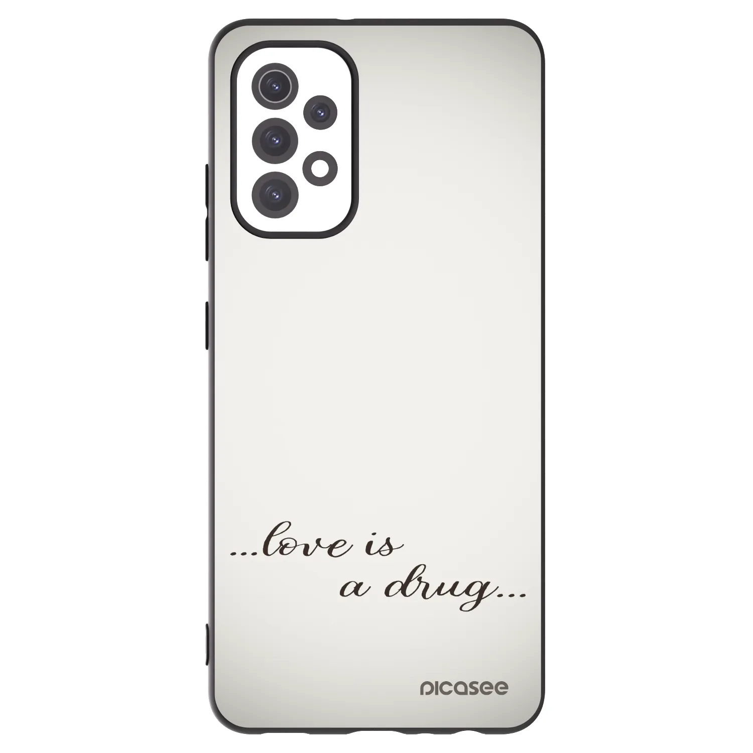 Picasee husă neagră din silicon pentru Samsung Galaxy A32 5G A326B - Love is a drug