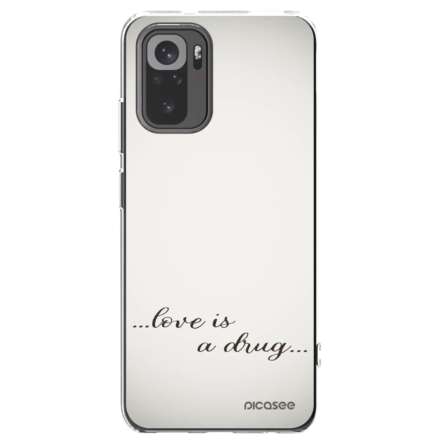 Picasee husă transparentă din silicon pentru Xiaomi Redmi Note 10S - Love is a drug