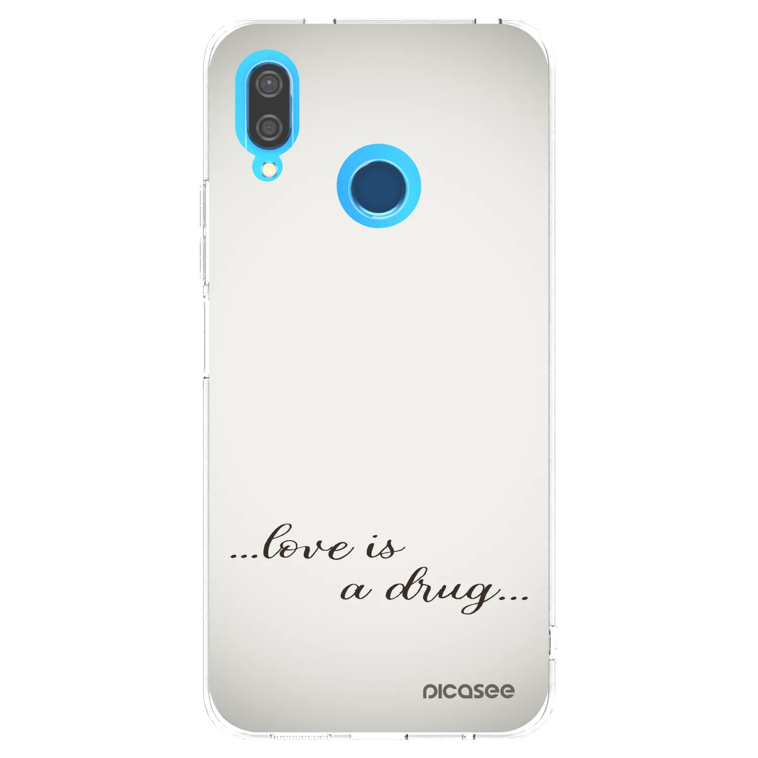 Picasee husă transparentă din silicon pentru Huawei P20 Lite - Love is a drug