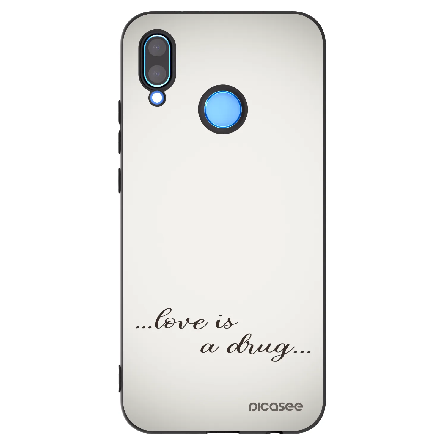 Picasee husă neagră din silicon pentru Huawei P20 Lite - Love is a drug