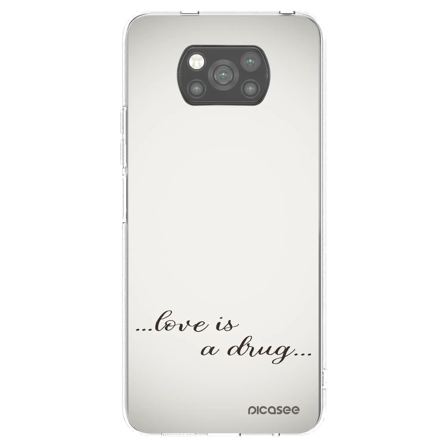 Picasee husă neagră din silicon pentru Xiaomi Poco X3 Pro - Love is a drug