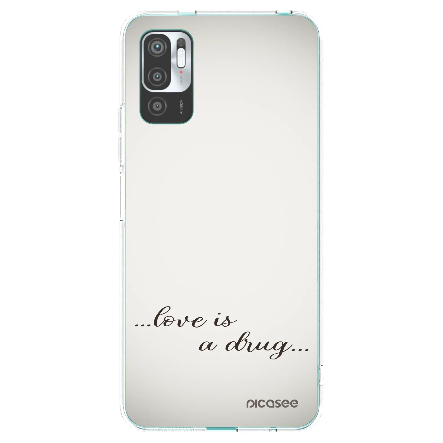 Picasee husă transparentă din silicon pentru Xiaomi Redmi Note 10 5G - Love is a drug