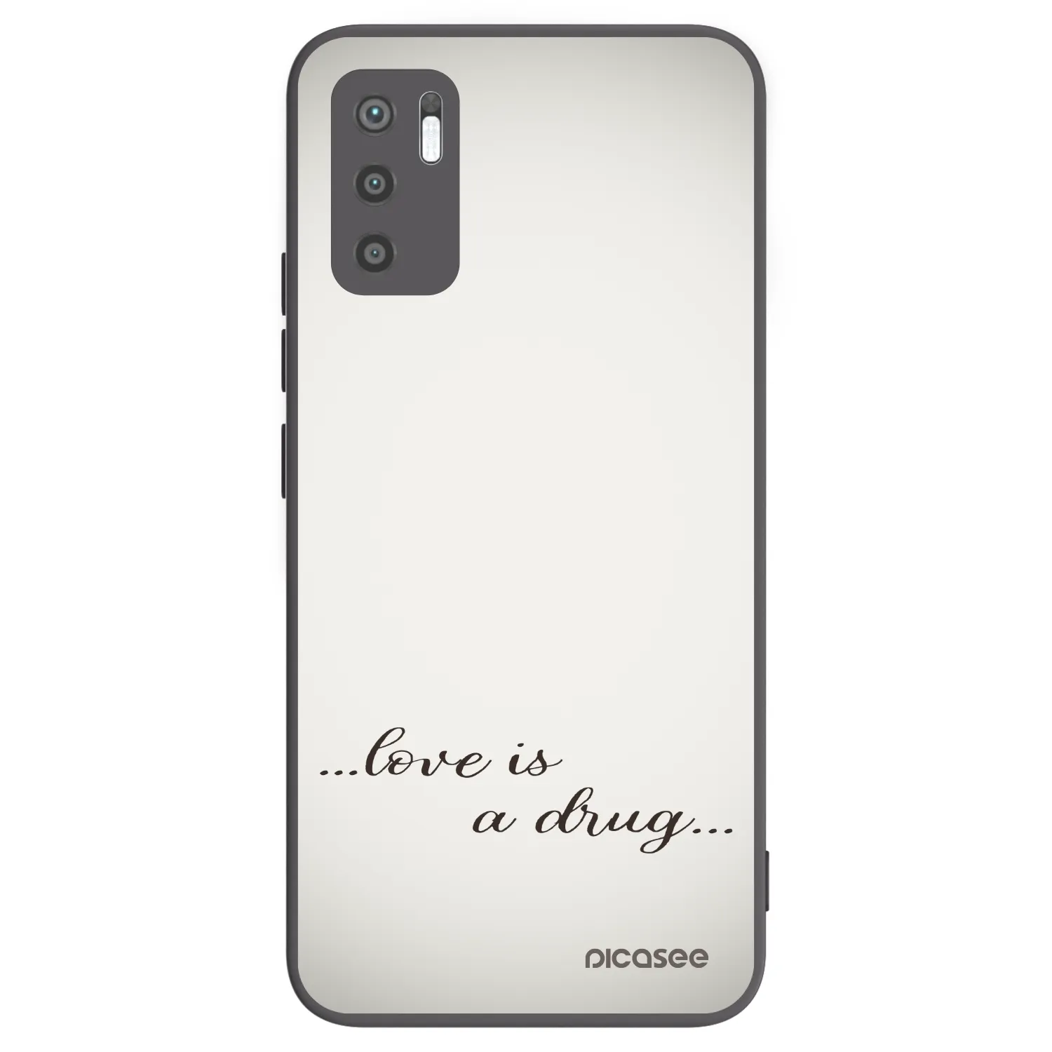 Picasee husă neagră din silicon pentru Xiaomi Redmi Note 10 5G - Love is a drug