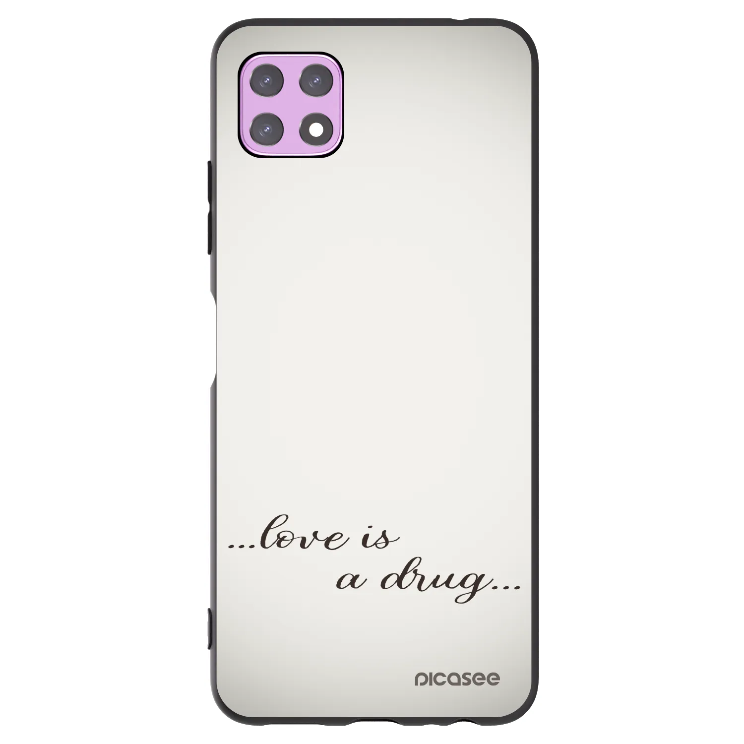 Picasee husă neagră din silicon pentru Samsung Galaxy A22 A226B 5G - Love is a drug