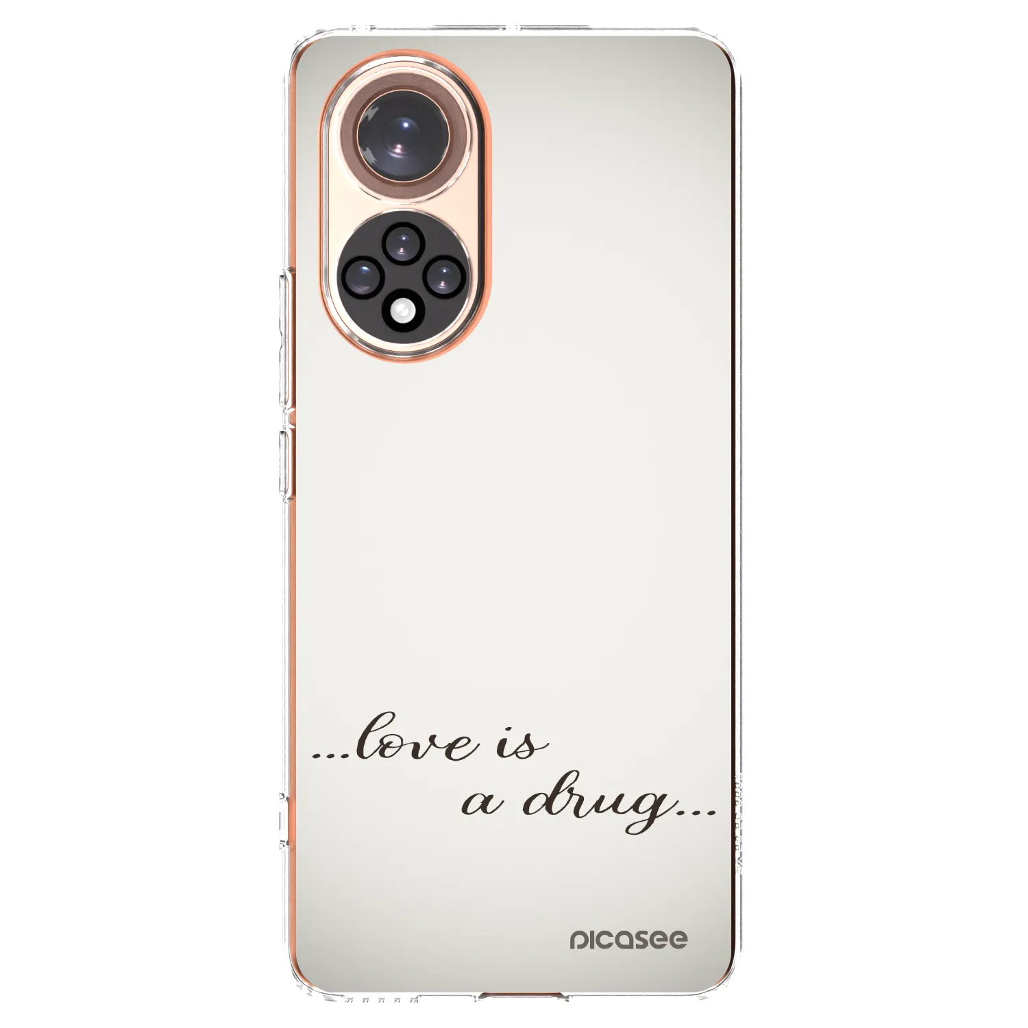 Picasee husă transparentă din silicon pentru Honor 50 5G - Love is a drug