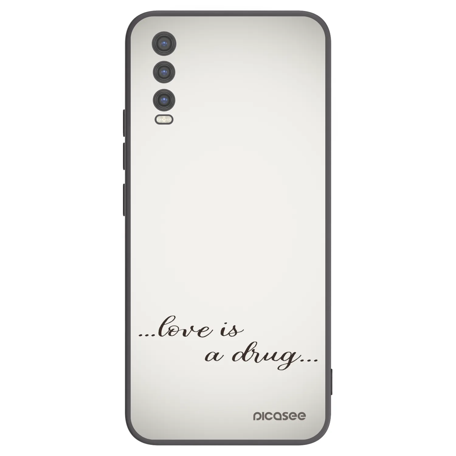 Picasee husă neagră din silicon pentru Vivo Y20s - Love is a drug